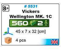 Bombardier britannique  VICKERS WELLINGTON MK. IC